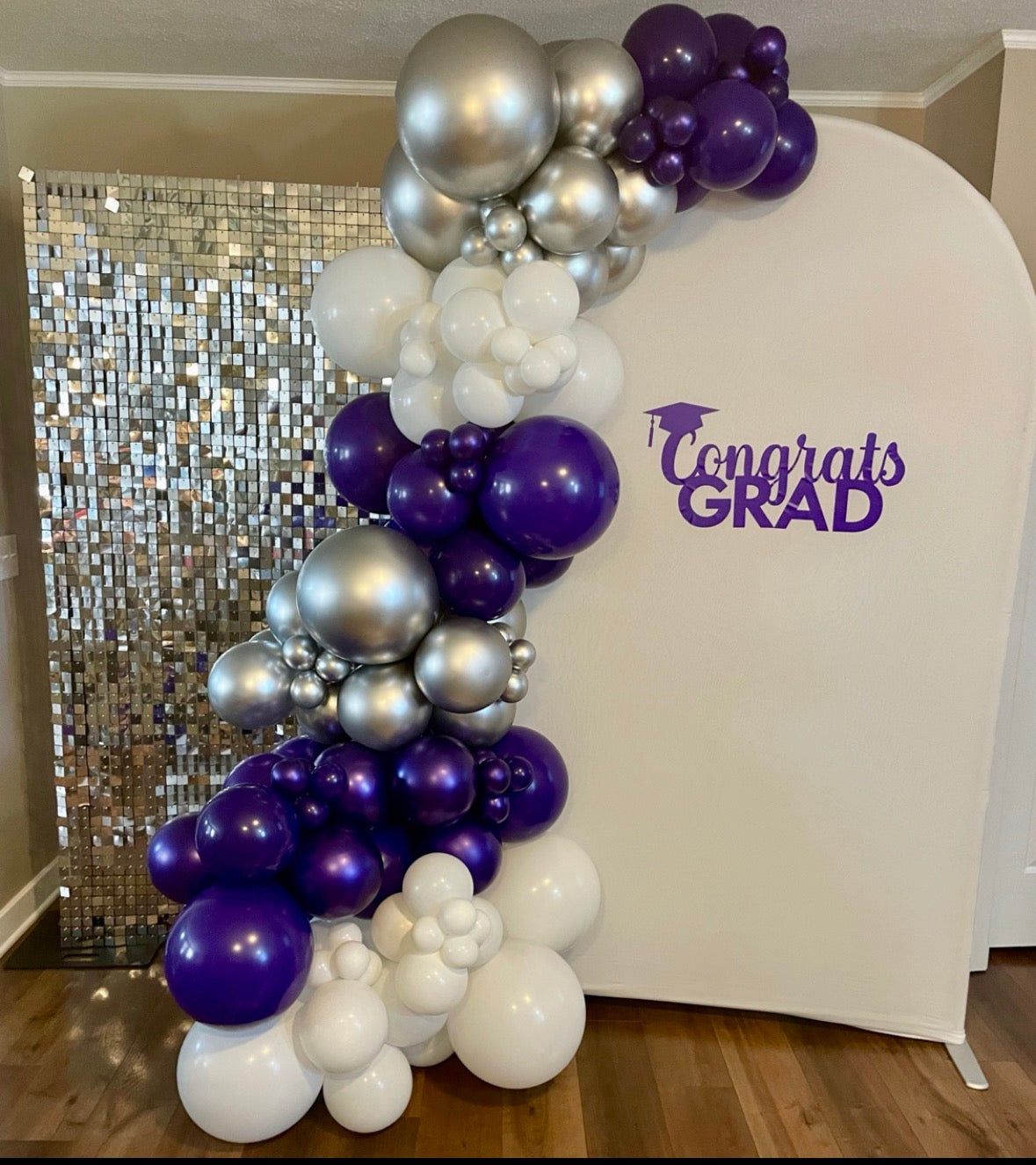 Arch Backdrop and Shimmer Wall Setup